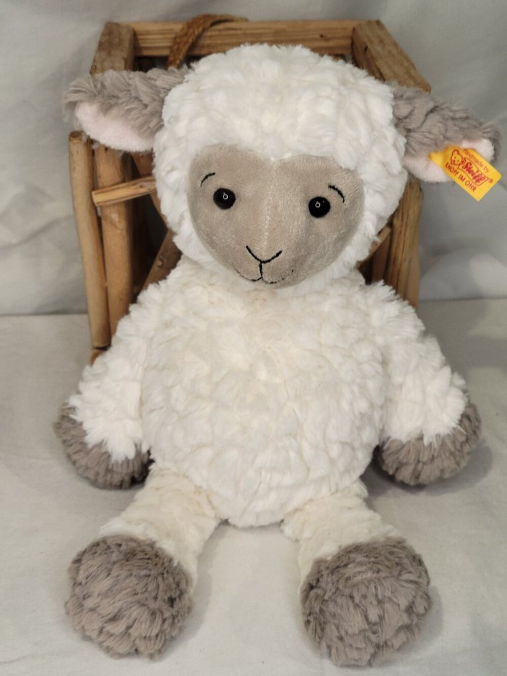Steiff Lita Lamb Cuddly Soft Plush Toy 12" Tall